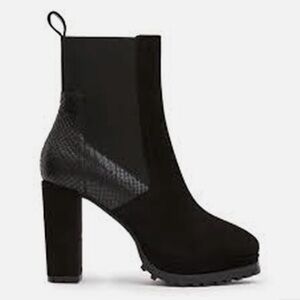 NEW ALLSAINTS Sahara Block Heel Booties